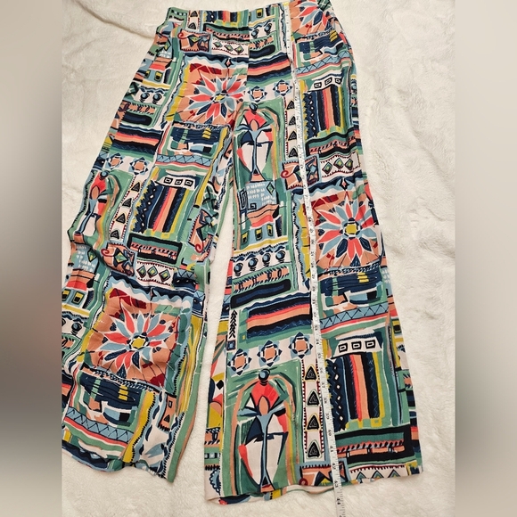 Lafayette 148 Palazzo Patchwork Size 10 - Picture 4 of 10